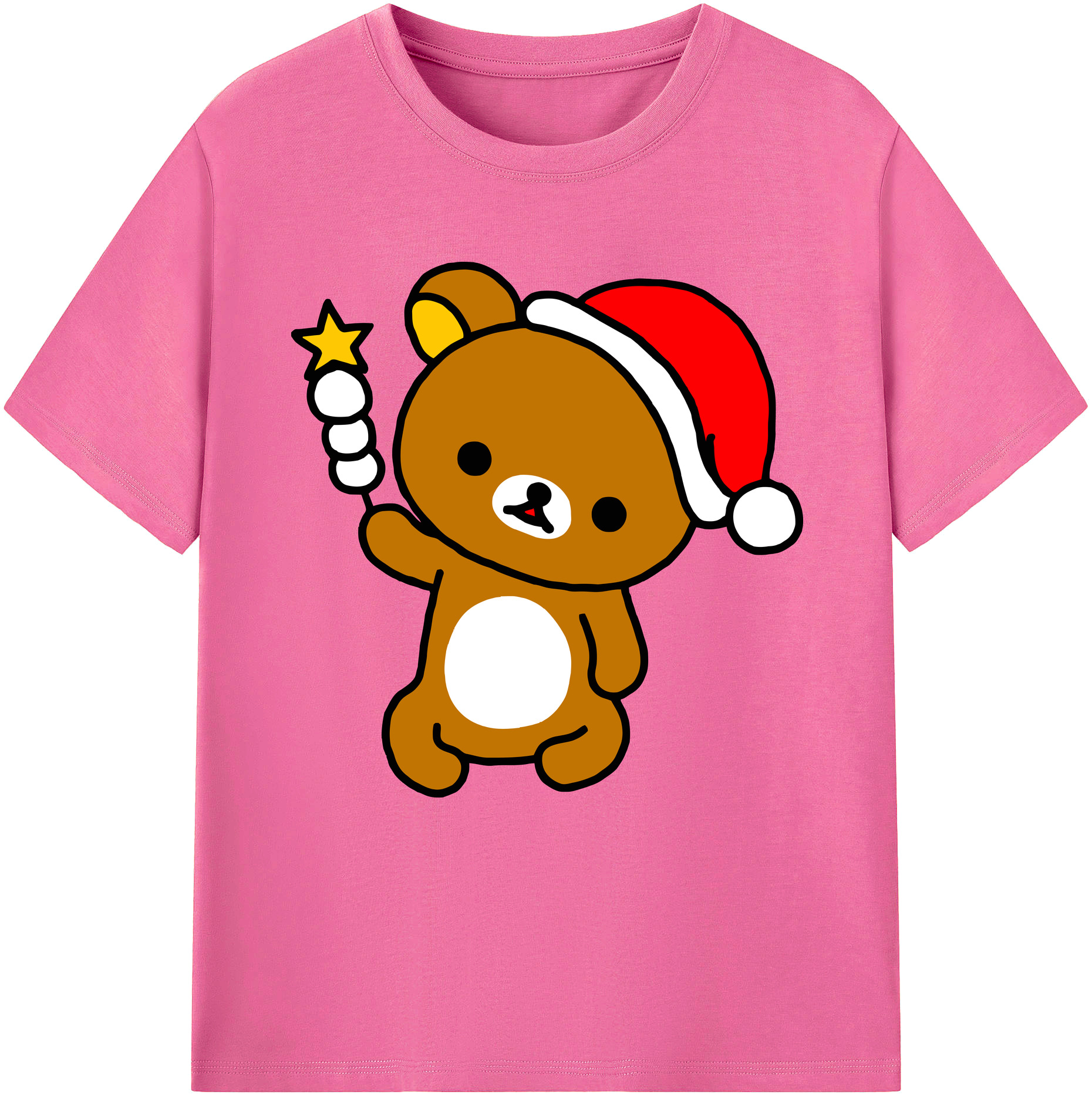 （画像用） リラックマ リラックマ キイロイトリ Rilakkuma Korilakkuma Kiiroitori レディースカジュアルプリントTシャツ（綿100％）